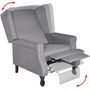 Voir la diapositive 5 : VIDAXL Fauteuil gris tissu