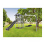 Voir la diapositive 2 : Axi House AXI Structure de jeu Beach Tower Blanc Gris  avec 1 balancoire nid ovale Roxy et toboggan Gris