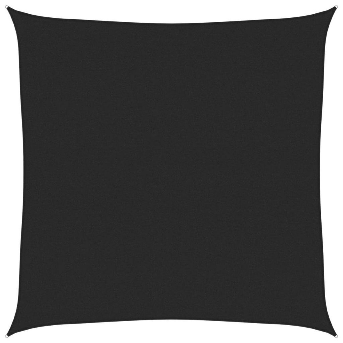 VIDAXL Voile d'ombrage 160 g/m^2 Noir 7x7 m PEHD