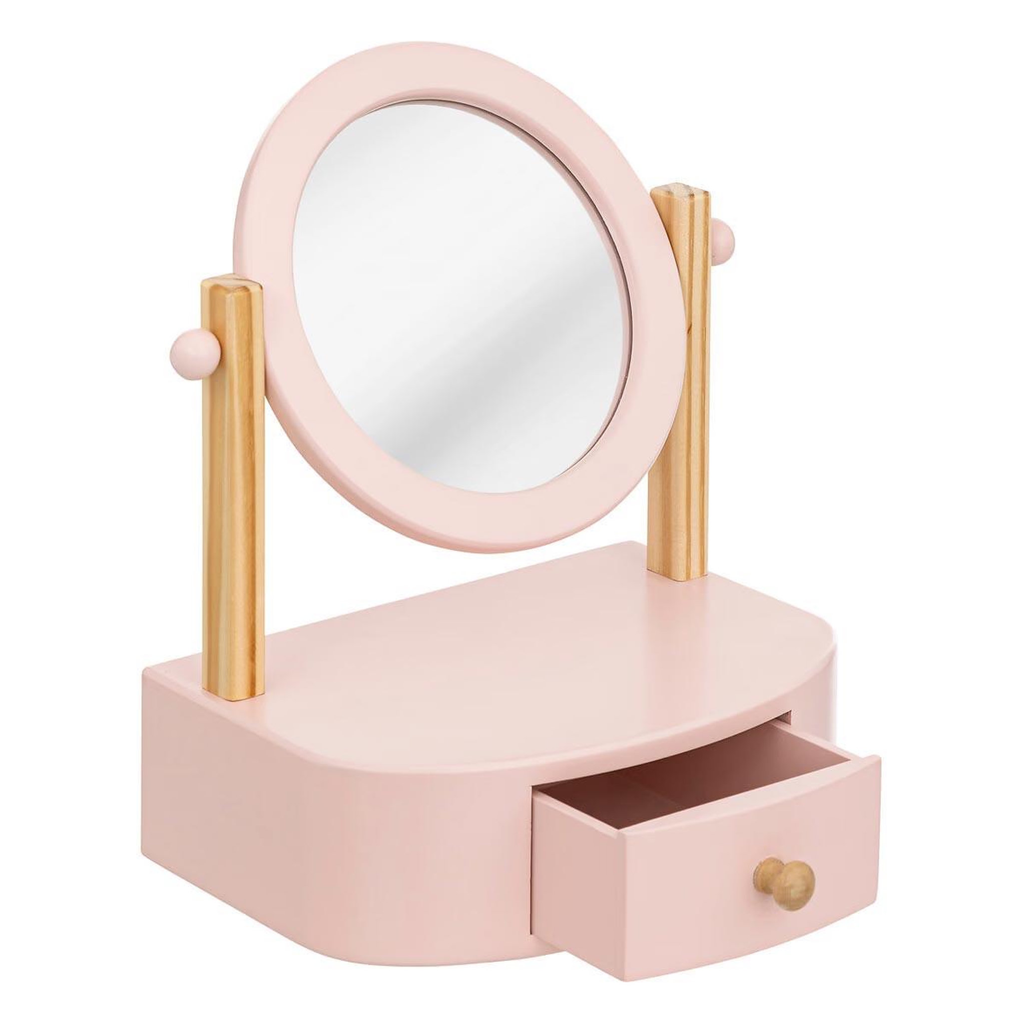 Voir la diapositive 2 : Atmosphera Kids Coiffeuse à poser enfant  chary  28cm rose