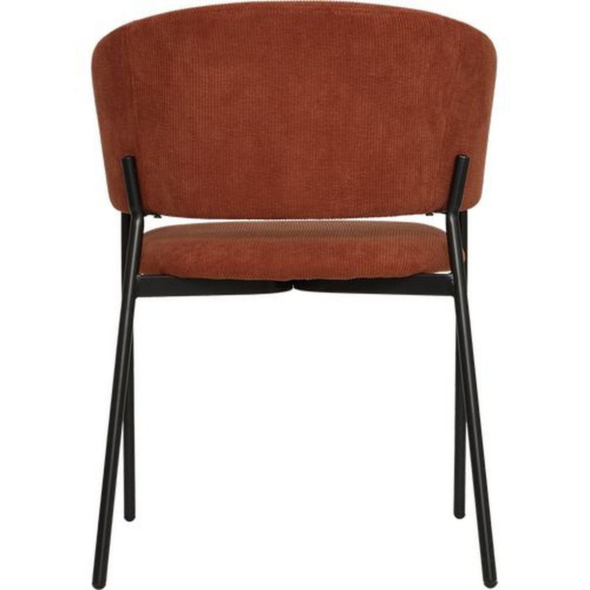 ATMOSPHERA Lot de 2 fauteuils à diner en velours SOLEA