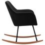 Voir la diapositive 4 : VIDAXL Chaise a bascule Noir Tissu