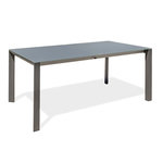 Paris Prix Table de Jardin en Verre  Honfleur  180-250cm Gris Anthracite