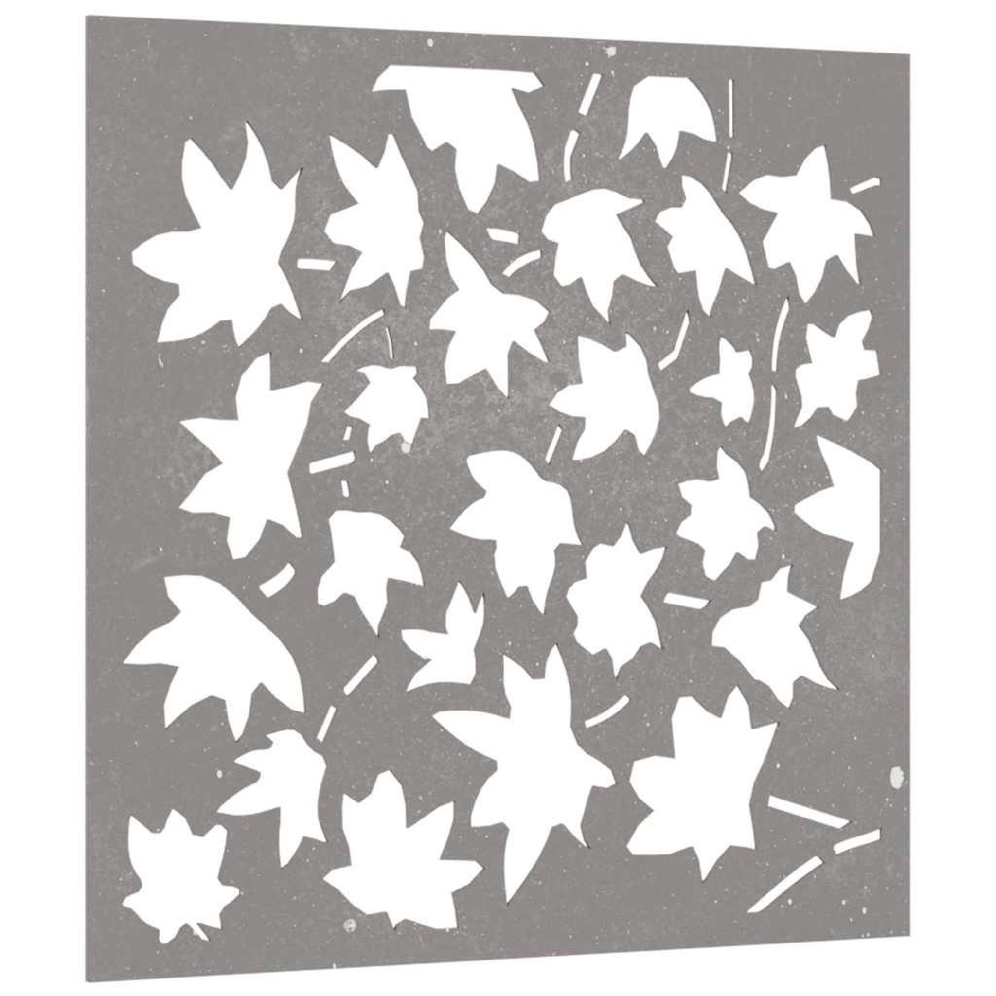 Voir la diapositive 4 : VIDAXL Decoration murale jardin 55x55 cm acier corten design feuille