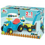 Voir la diapositive 2 : Ecoiffier Porteur Trotteur  Tracteur remorque + tondeuse 103,5 cm - ECOIFFIER - Pour bébé - Multicolore - Origine France Garantie