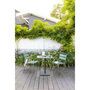 Voir la diapositive 4 : HESPERIDE Table de jardin carré Phuket - 2 Places - Gris graphite