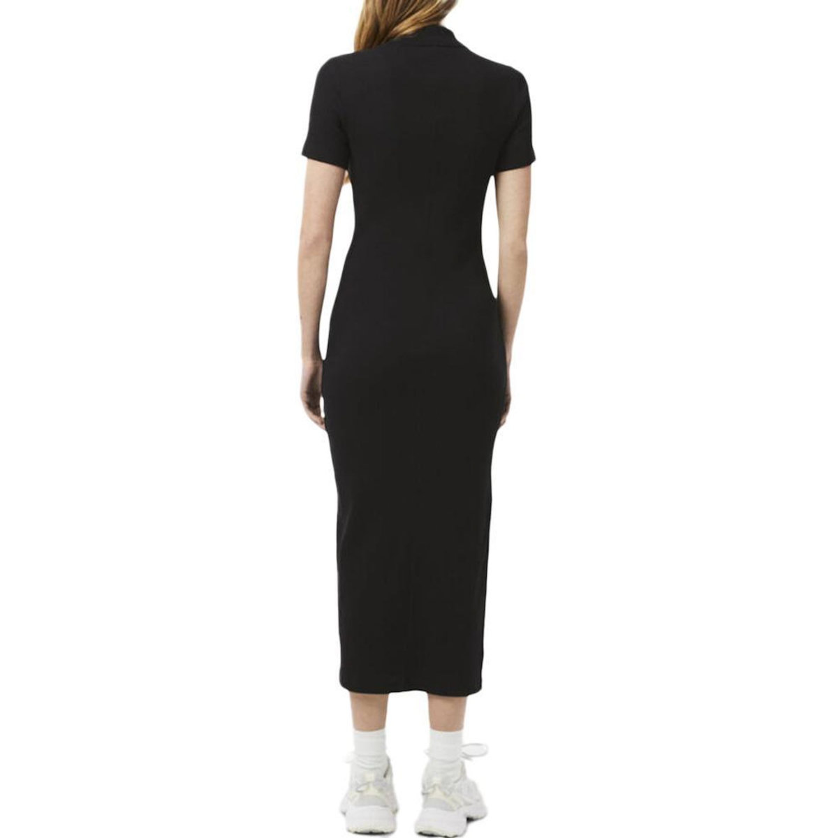 Lacoste Robe  Femme Lacoste Longue Ribbed