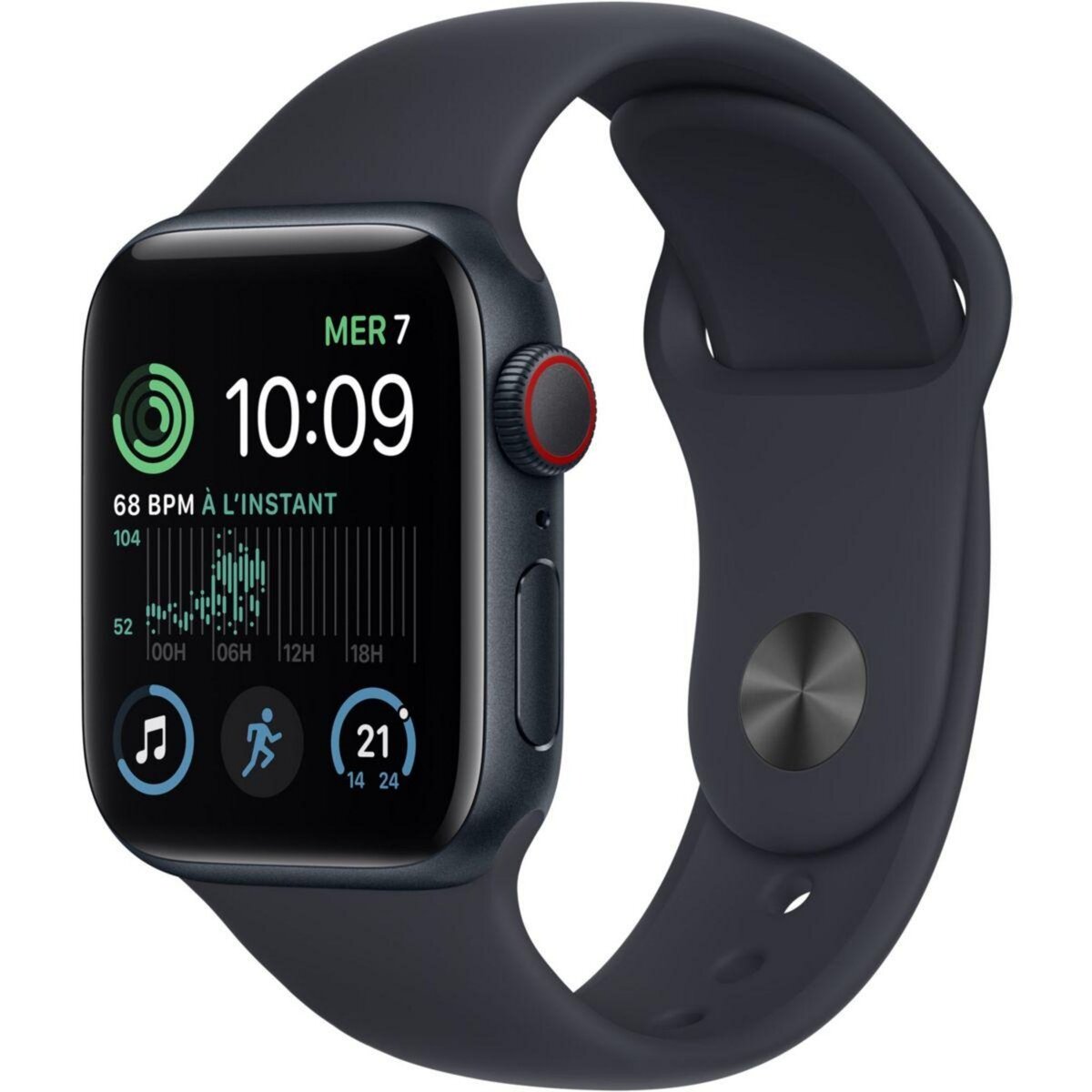 APPLE Montre connect e SE 40MM Alu Minuit Cellular pas cher