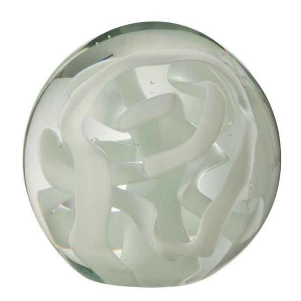 Paris Prix Presse-Papier en Verre  Guirlande  12cm Blanc