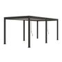 Voir la diapositive 4 : Pergola Bioclimatique autoportée 3x6 m - Aluminium Anthracite/blanc -  VS OmBREA®