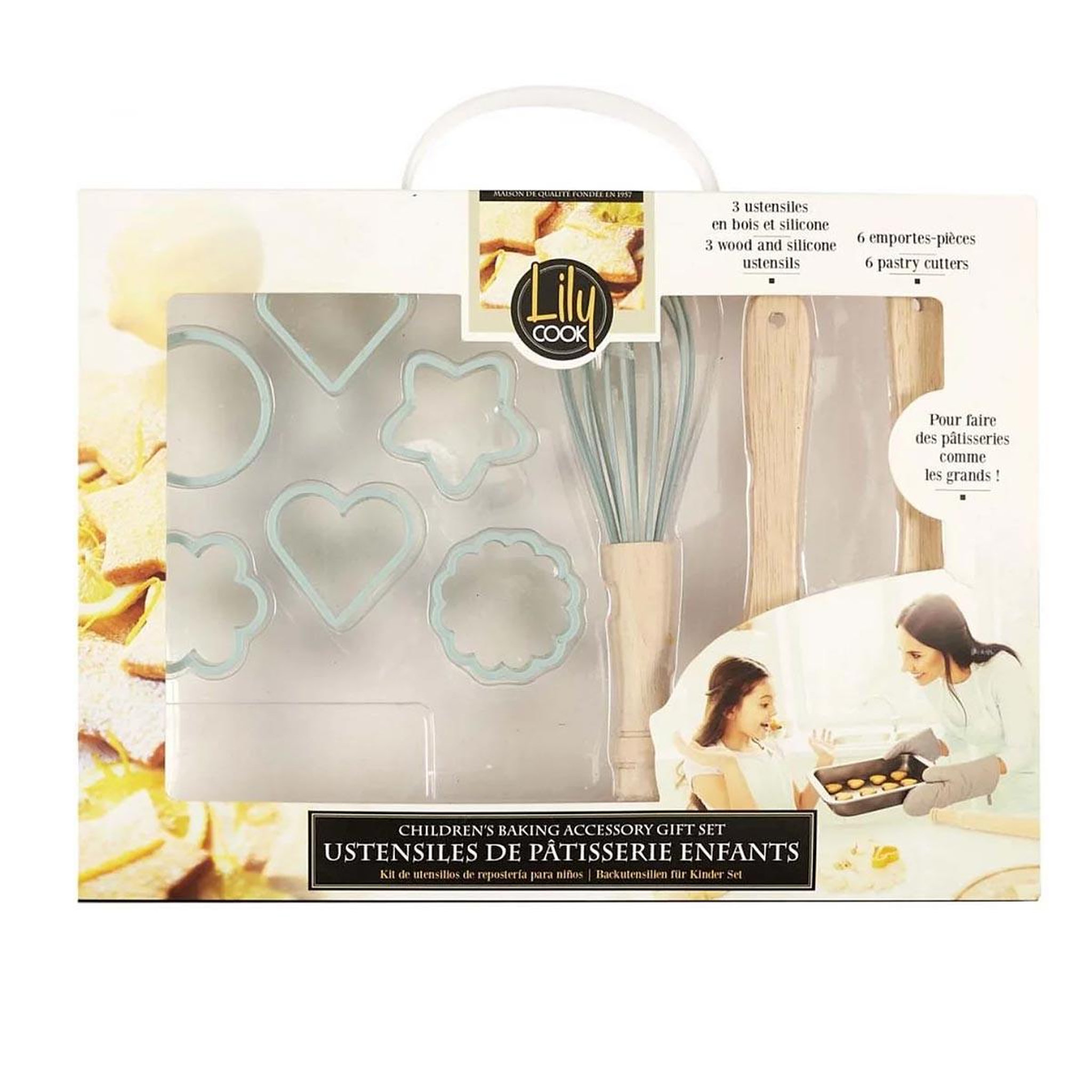 Voir la diapositive 2 : Lily Cook Ustensiles à pâtisserie  coffret  30cm multicolore