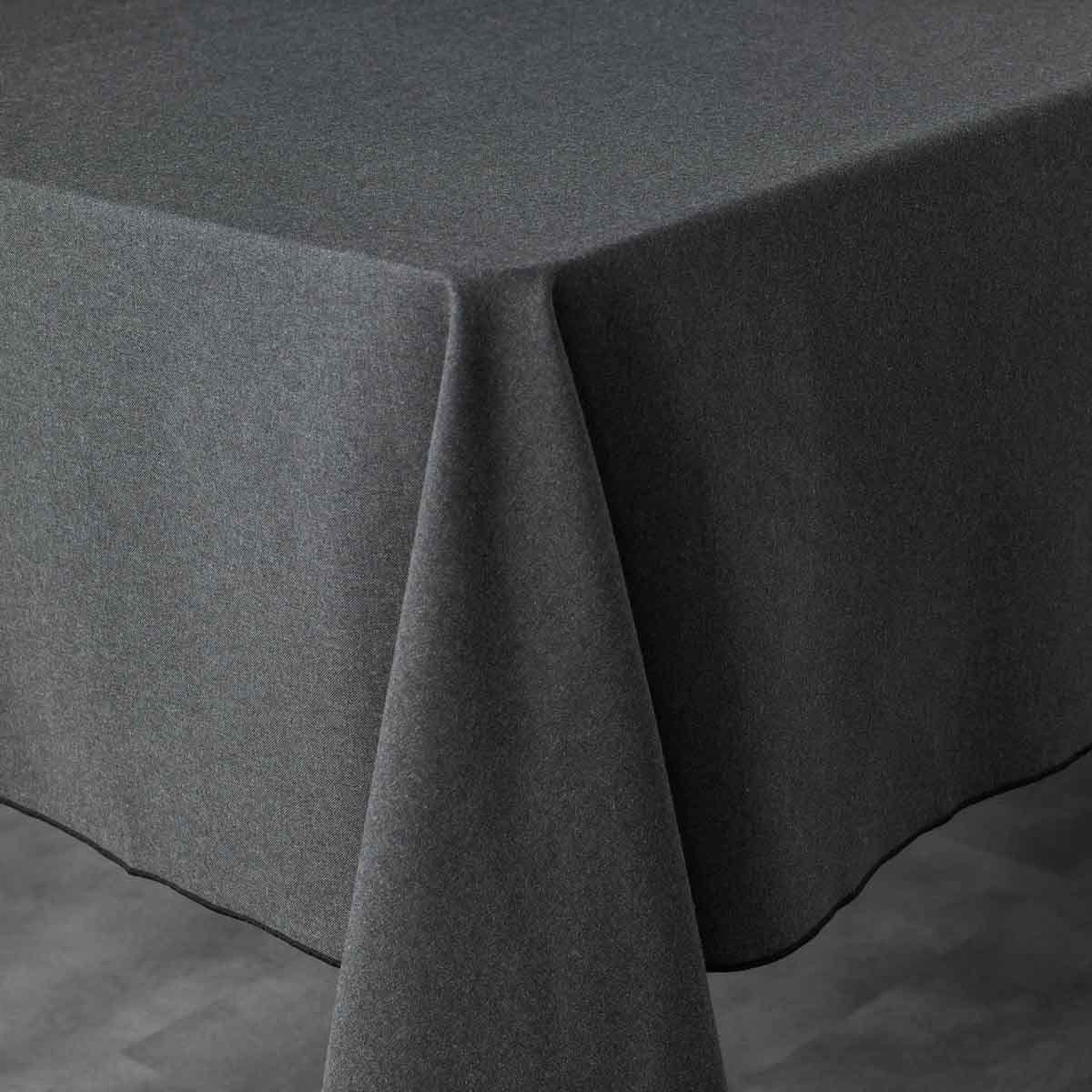 Voir la diapositive 2 : Douceur d'Intérieur Nappe en coton  mistraline  140x240cm anthracite