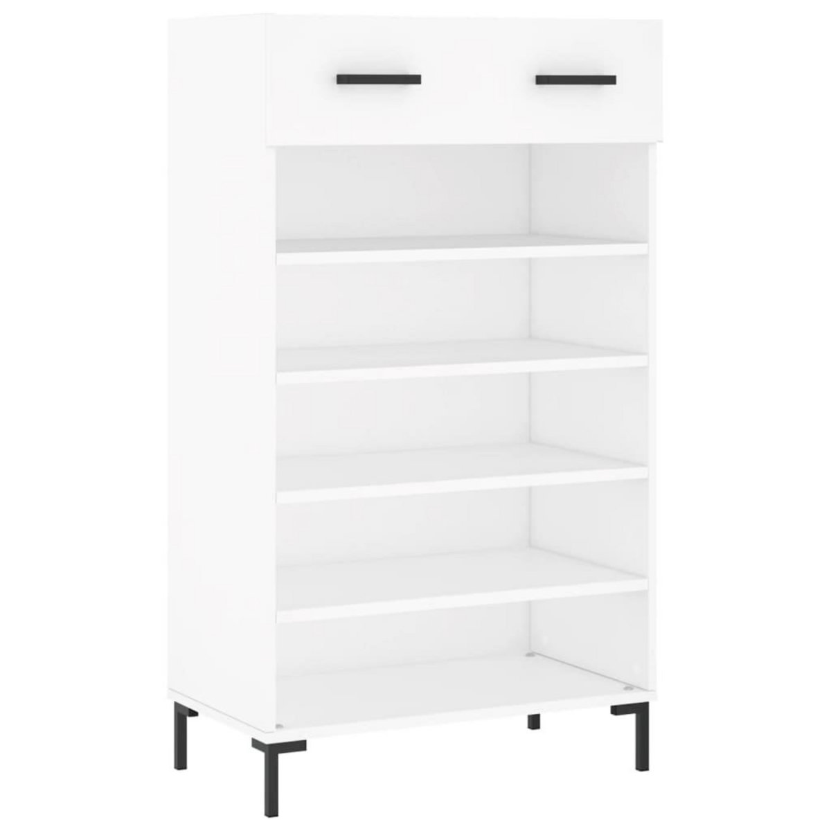 VIDAXL Armoire a chaussures blanc 60x35x105 cm bois d'ingenierie