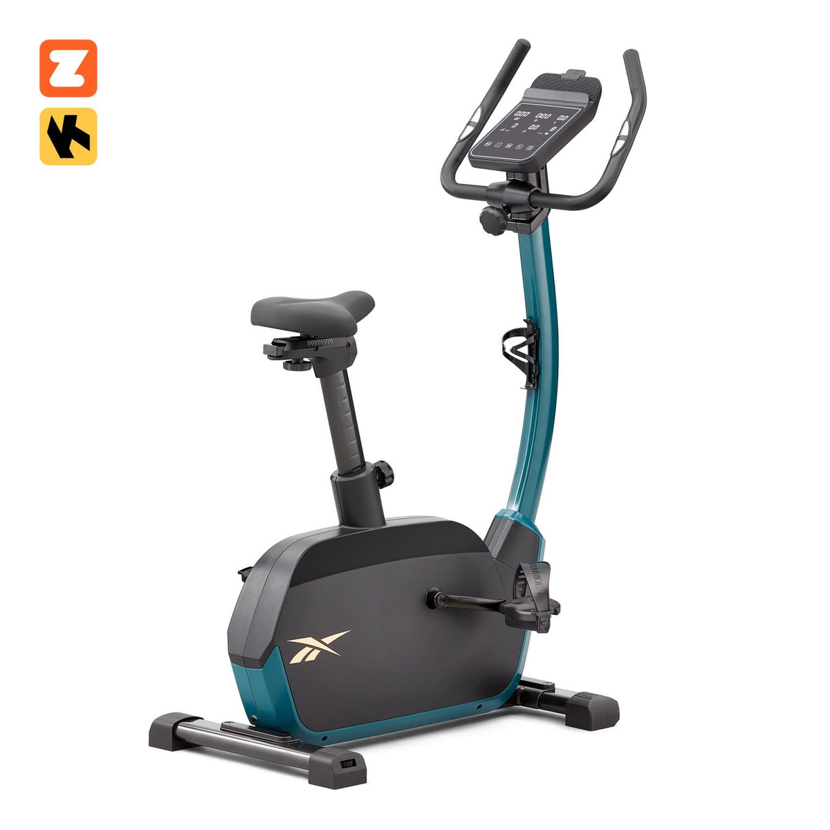 Reebok Vélo de Fitness Ergomètre - Reebok - Modèle FR30 - Maison/Appartement - Roue d'inertie 9 KG - Ecran tactile LED