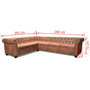 Voir la diapositive 6 : VIDAXL Canape d'angle Chesterfield 6 Places Cuir artificiel Marron