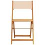 Voir la diapositive 4 : VIDAXL Ensemble de bistro 3 pcs beige tissu et bois massif