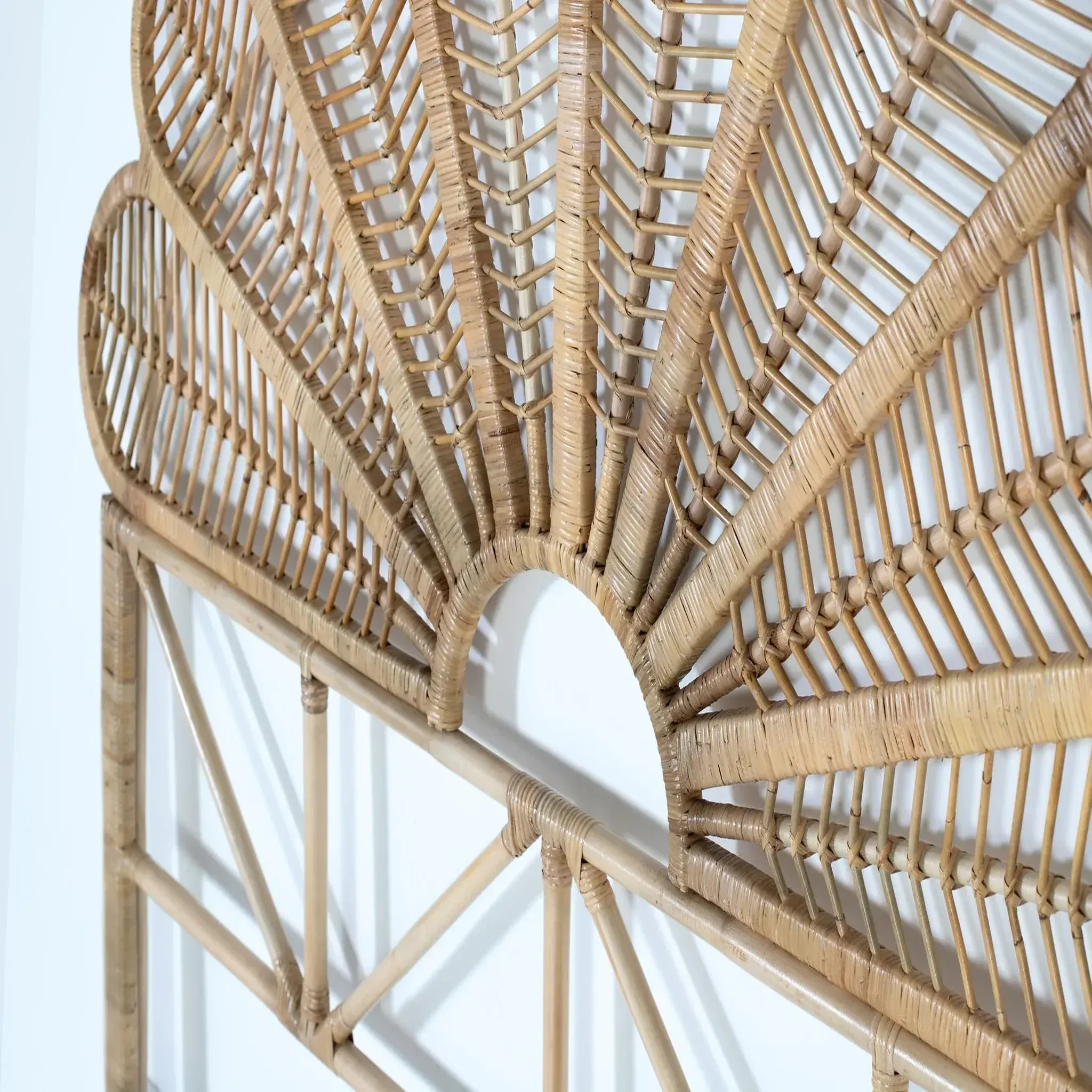 Voir la diapositive 5 : GINER Y COLOMER SL Tête de lit en rotin naturel 180 cm style méditerranéen