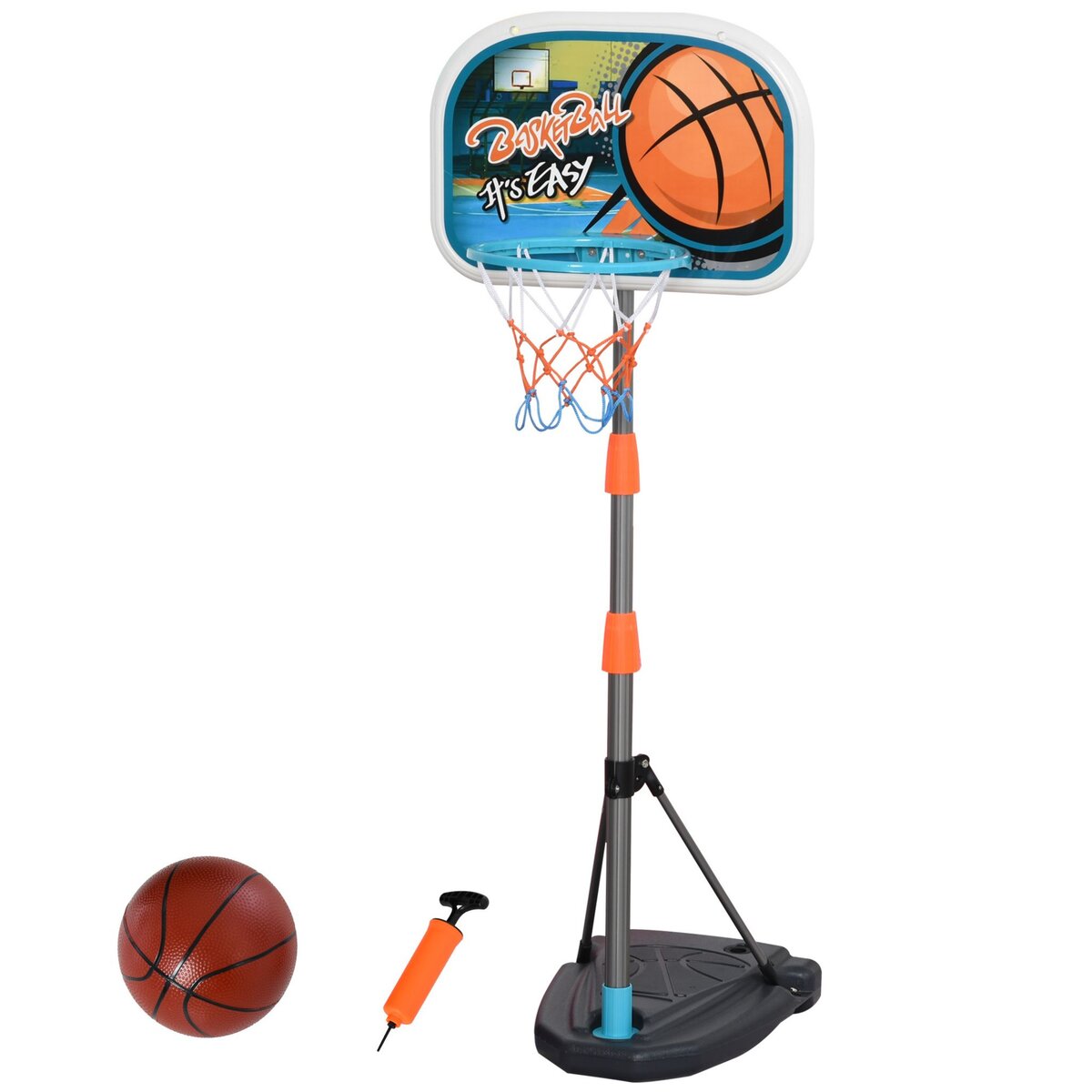 Panier de Basket Mural avec Ballon et Pompe