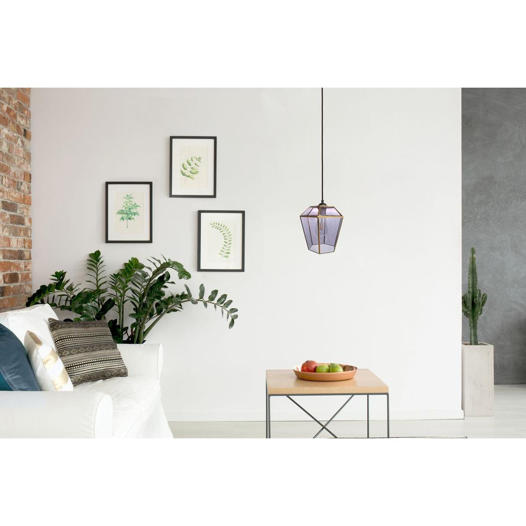 Voir la diapositive 2 : Paris Prix Lampe suspension déco  terias  26cm gris
