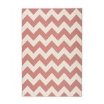 Paris Prix Tapis Géométrique à Poils Courts  Manolya  Rose. Coloris disponibles : Rose