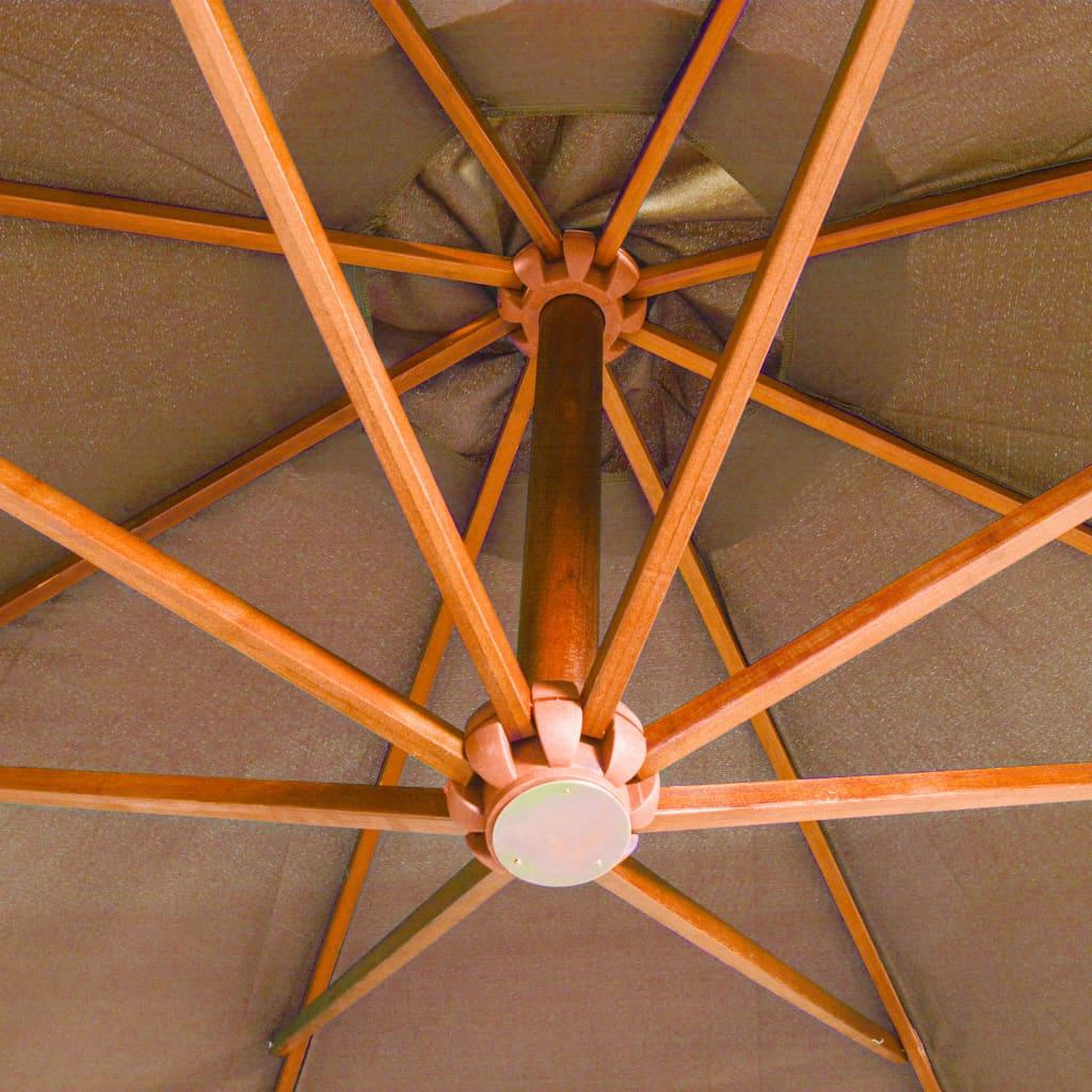 Voir la diapositive 5 : VIDAXL Parasol de jardin suspendu avec mat taupe bois de sapin massif