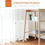 Voir la diapositive 5 : PAWHUT Barrière modulable pliable barrière de sécurité avec porte verrouillable intégrée dim. 155L x 35l x 76H cm MDF blanc