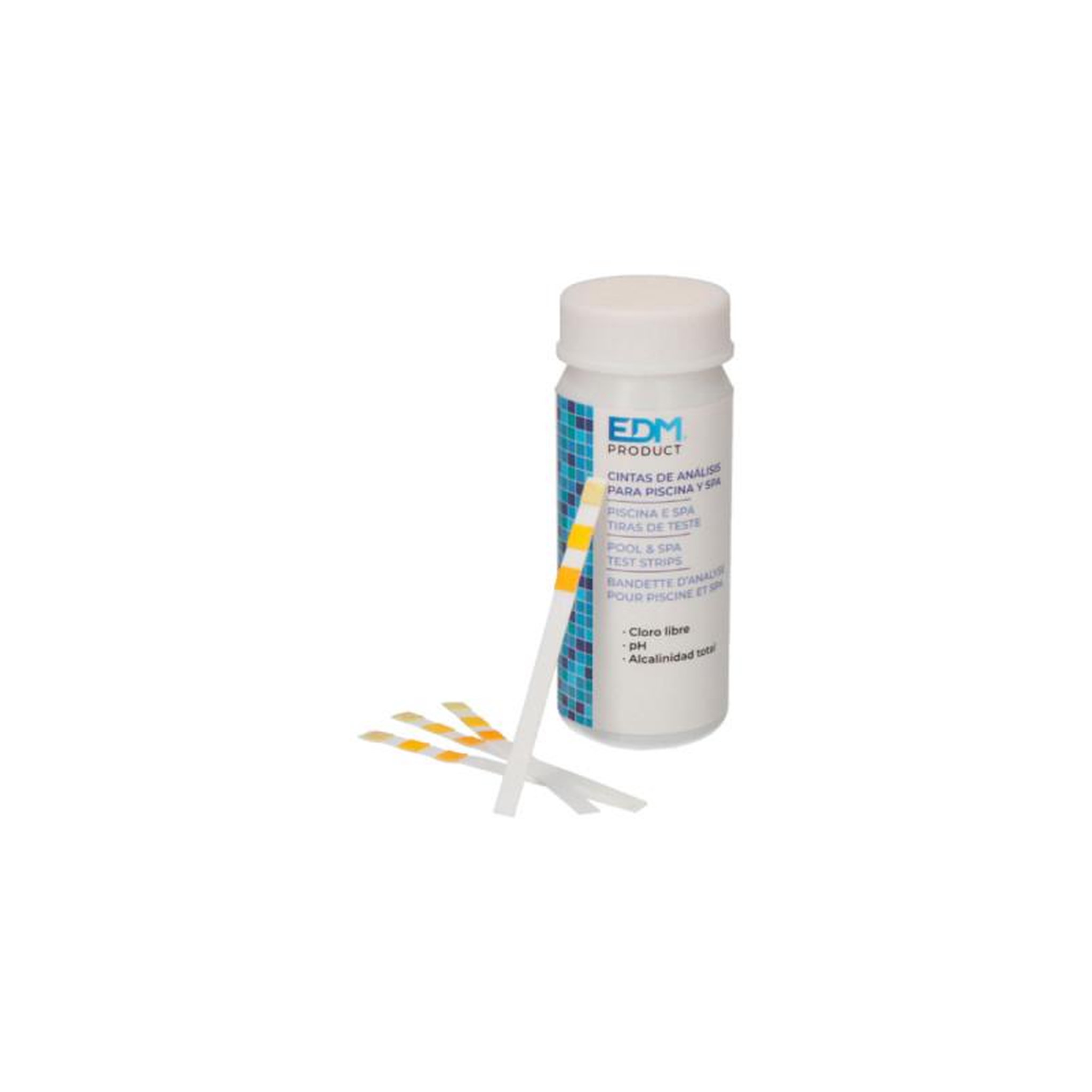 EDM Languettes d'analyse EDM pour piscine et spa - pH-Chlore-TAC