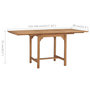 Voir la diapositive 6 : VIDAXL Table extensible de jardin (110-160)x80x75 cm Teck solide