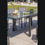 Voir la diapositive 5 : Table de jardin rectangulaire - 8/10 places - Aluminium et plateau en verre - Anthracite - TOLEDE
