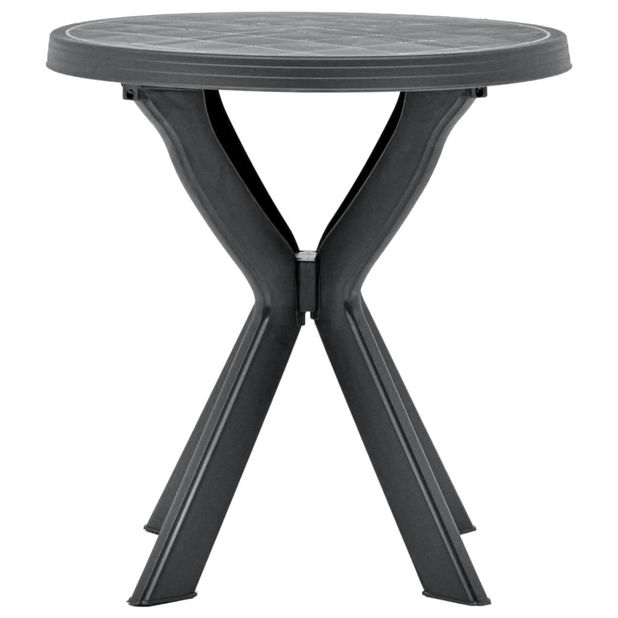 Voir la diapositive 2 : VIDAXL Table de bistro Anthracite Ø70 cm Plastique
