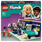 LEGO Friends 41755 La chambre de Nova, Jouet sur le Thème du Gaming, à Collectionner avec la Mini-Poupée 2023 Zac et Chien Pickle