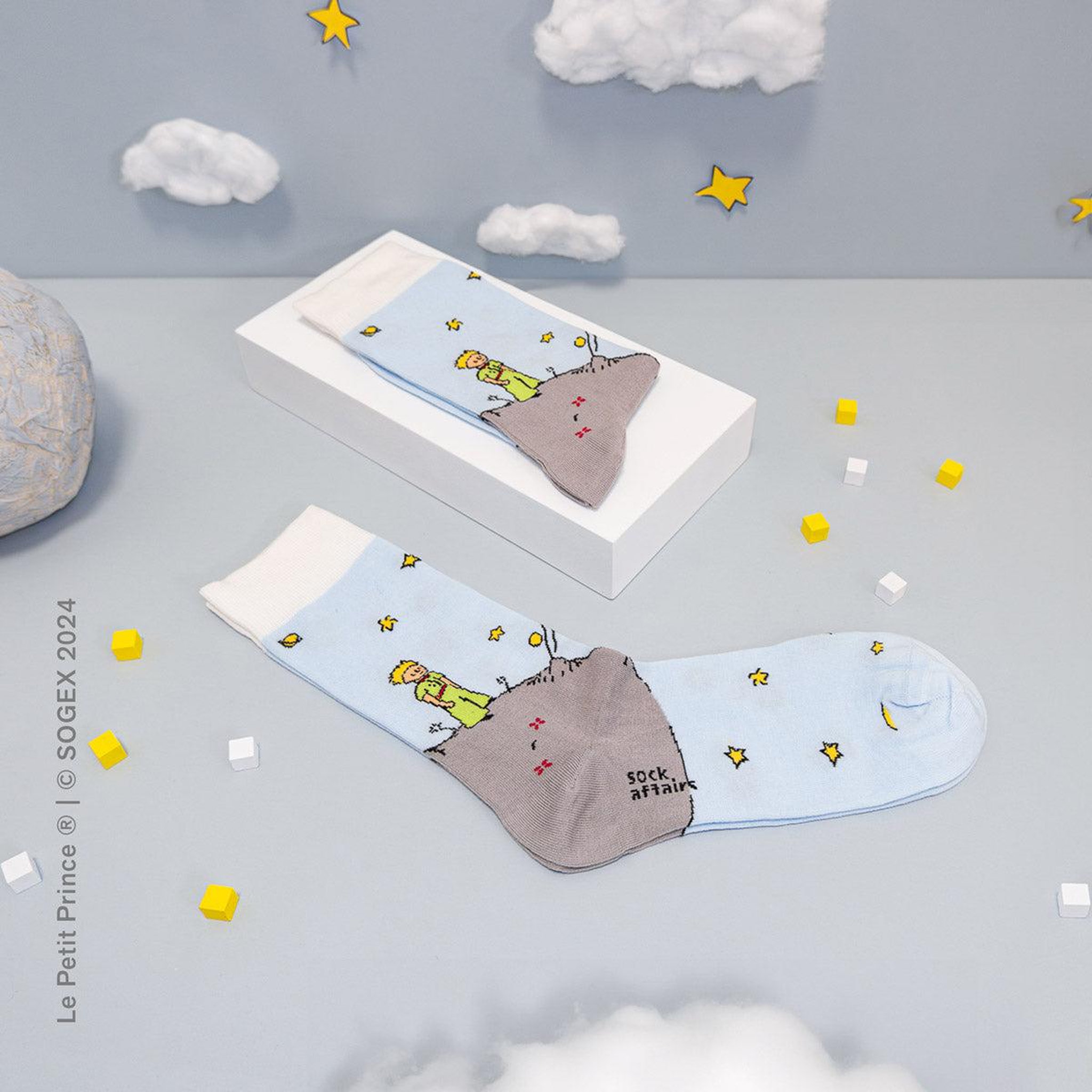 Voir la diapositive 5 : SOCK AFFAIRS Chaussettes astéroïde b-612, le petit prince