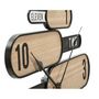Voir la diapositive 2 : Paris Prix Horloge Murale Design  Direction  60cm Naturel & Noir