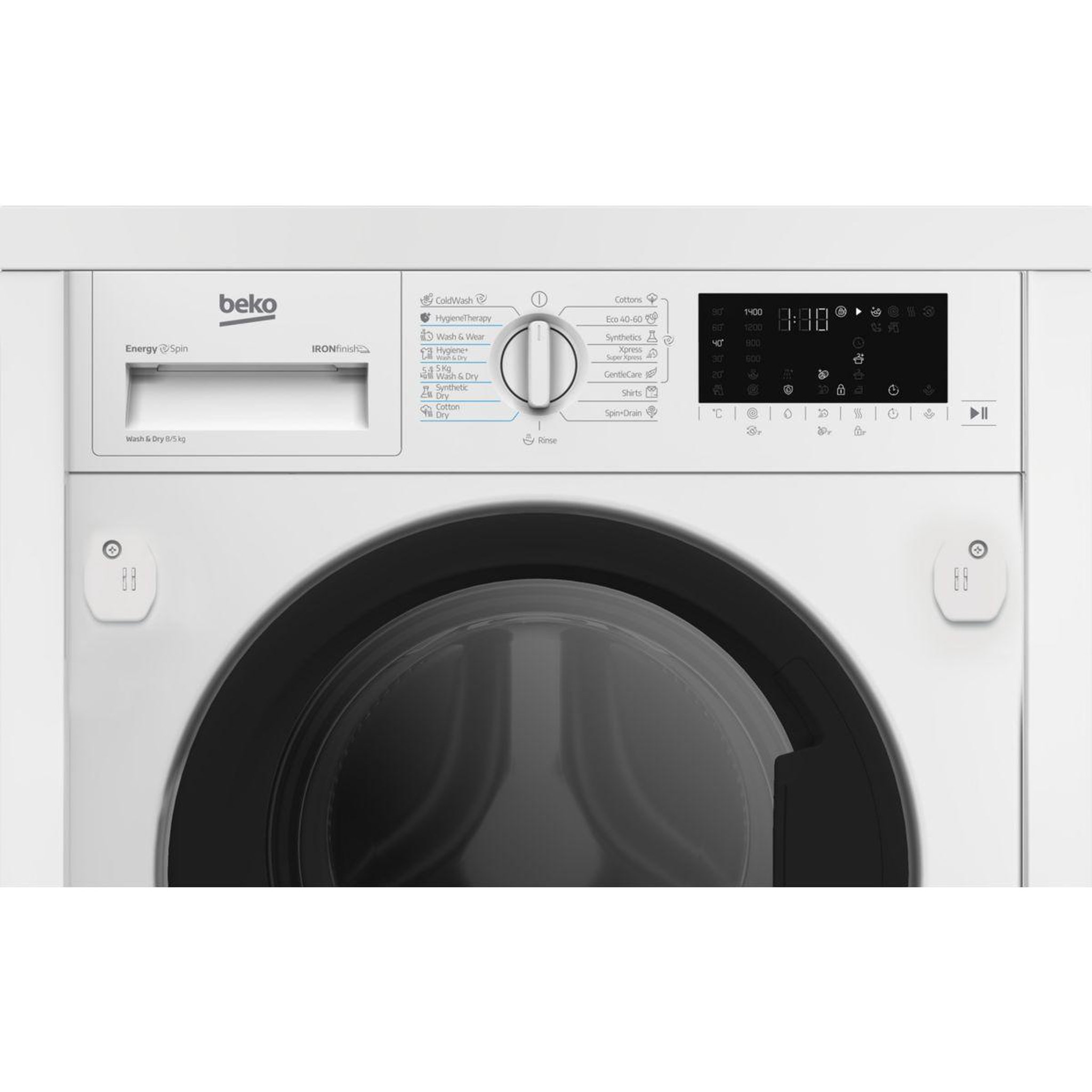 Voir la diapositive 3 : Beko Lave linge séchant hublot encastrable b5dbt68547w
