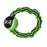 Paris Prix Jouet pour Chien  Corde Élastique & Balle  9cm Vert