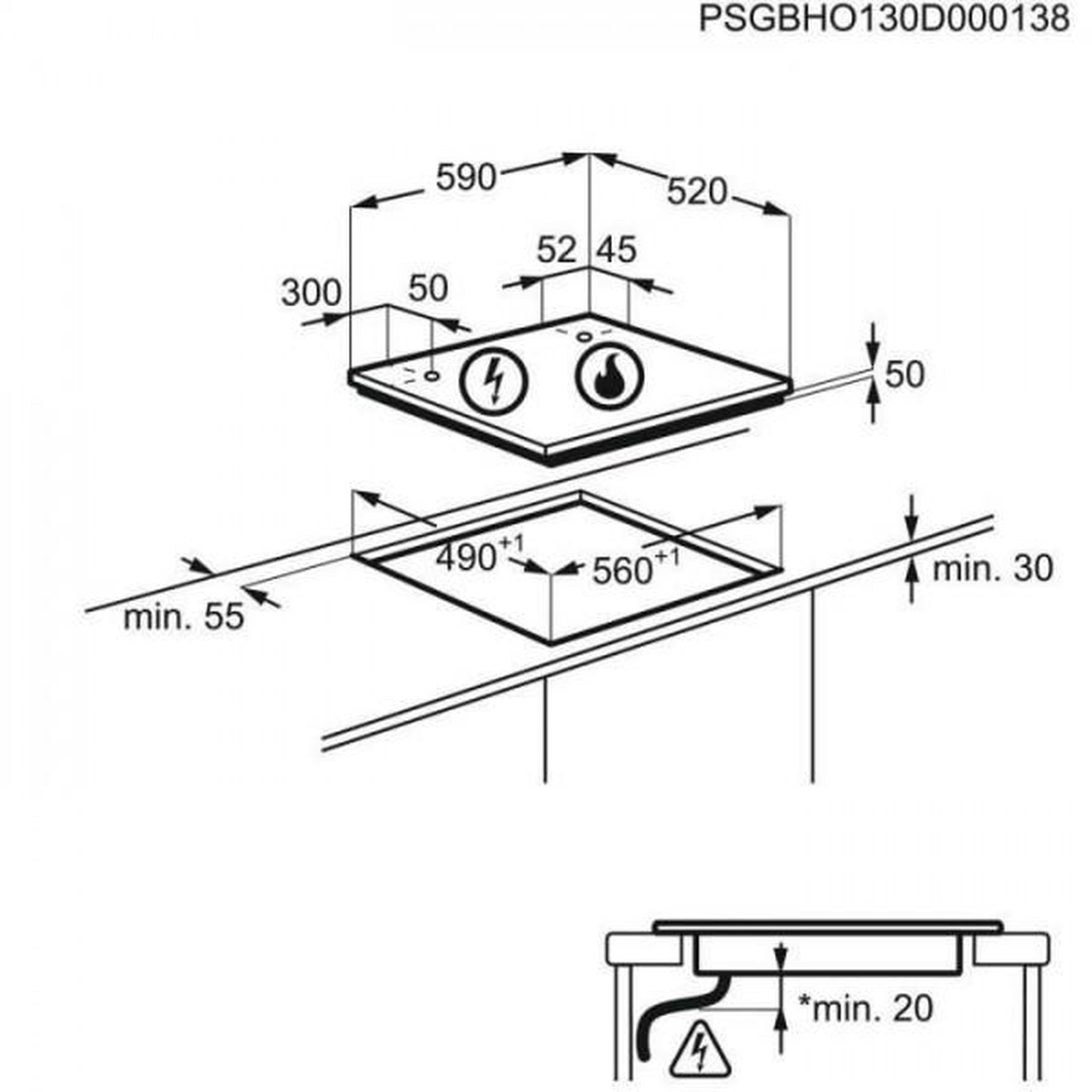 Voir la diapositive 4 : Samsung Table de cuisson induction SAMSUNG - 4 zones - L59 x P57 cm - NZ64M3NM1BB/UR
