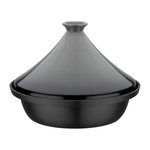 GSW Tajine fonte massive - GSW - 30 x 22 cm - Couvercle céramique - Induction - Gris