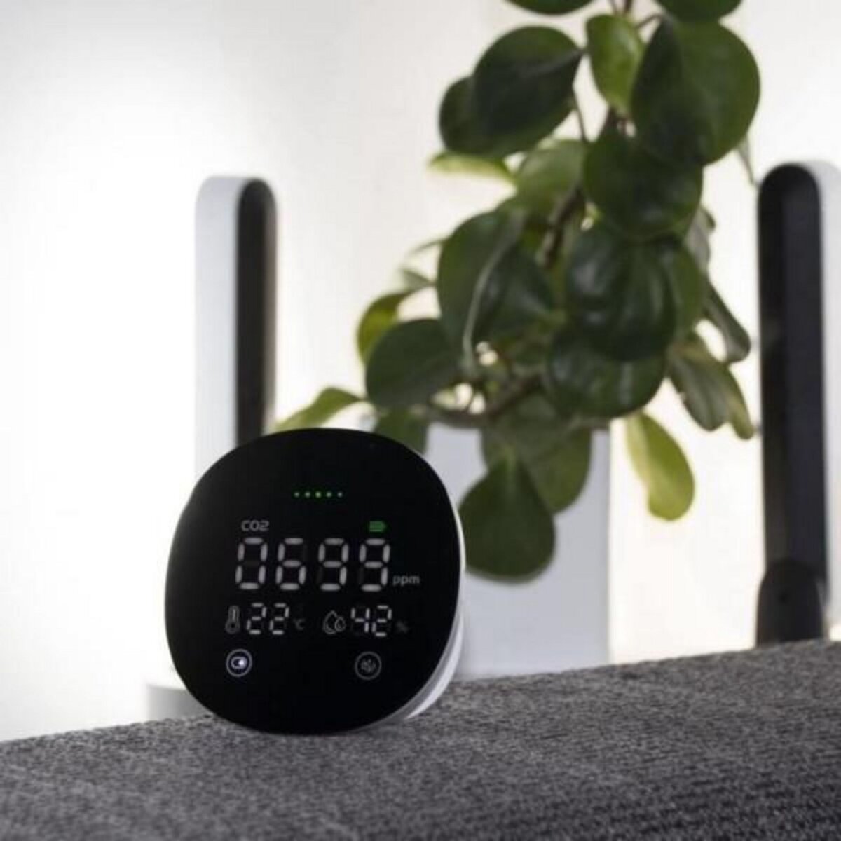 CHACON Détecteur de CO2 - CHACON - Filaire - Blanc