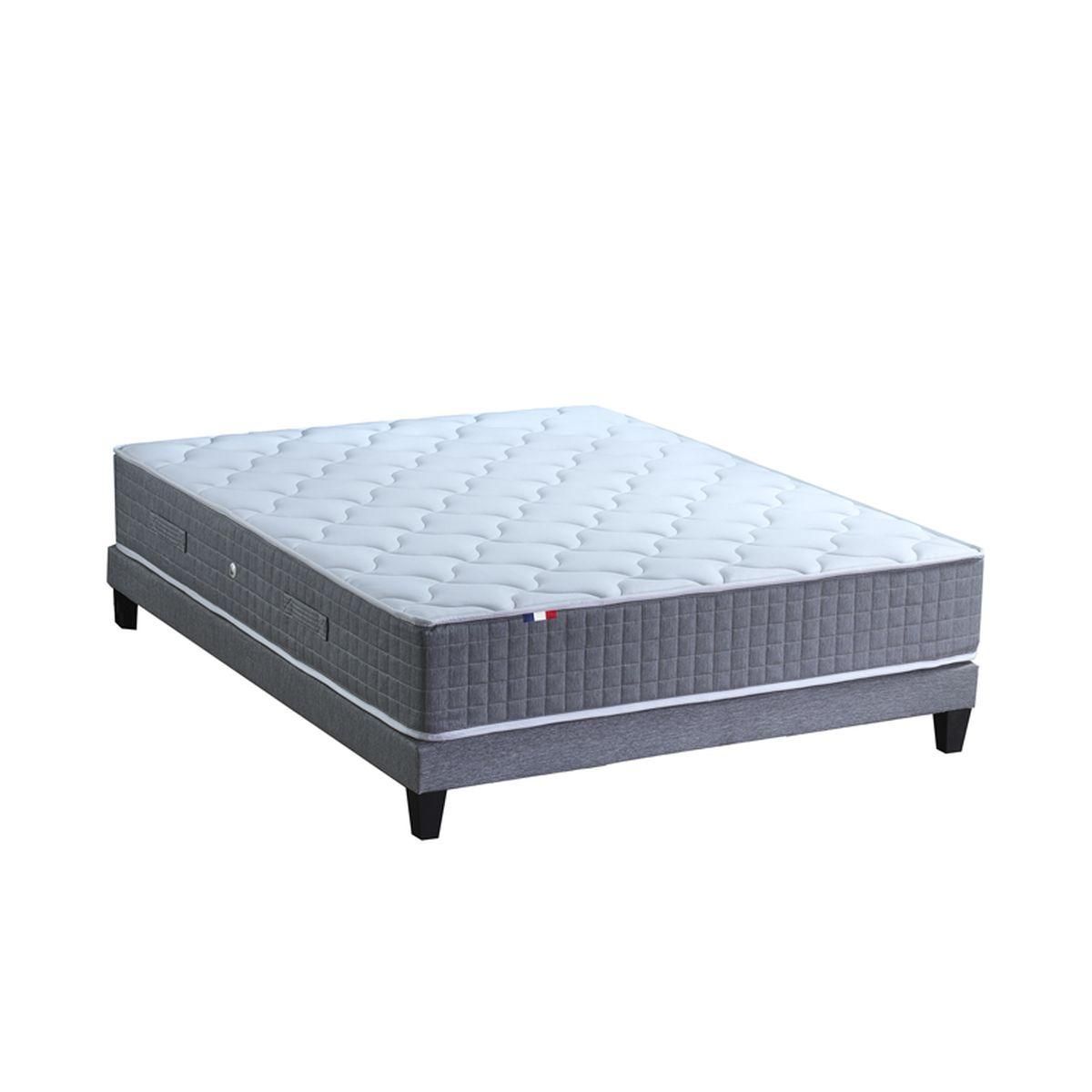 Ensemble Matelas Ressort 7 zones  + Sommier 140 x 190 cm MAX