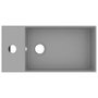 Voir la diapositive 3 : VIDAXL Lavabo de salle de bain avec trop-plein Ceramique Gris clair