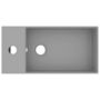 Voir la diapositive 3 : VIDAXL Lavabo de salle de bain avec trop-plein Ceramique Gris clair