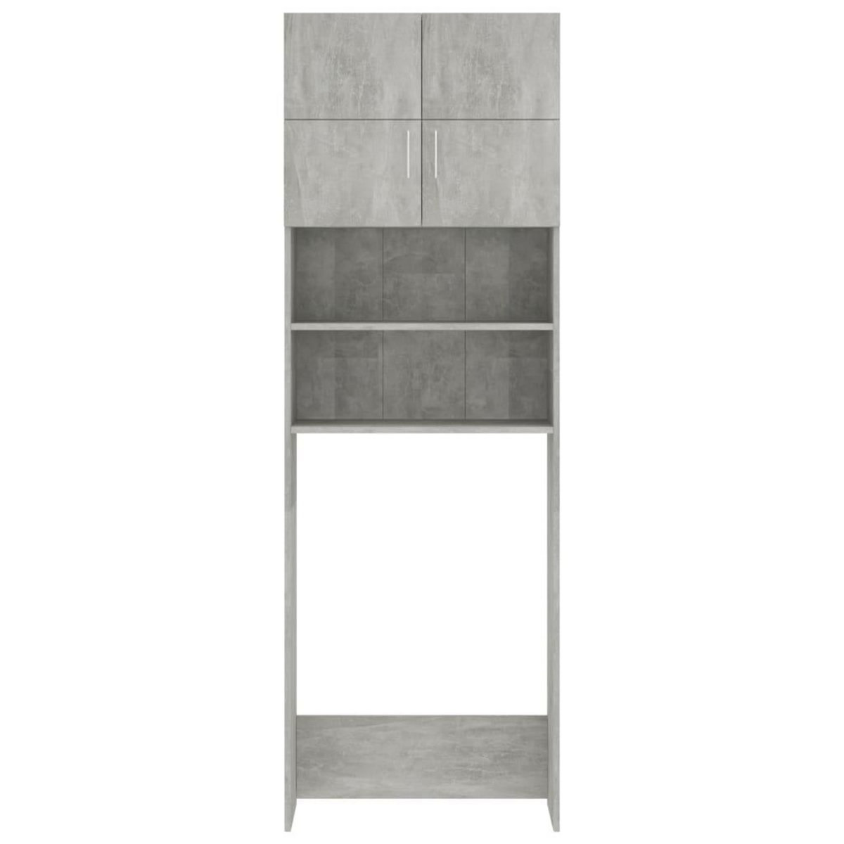 VIDAXL Meuble de machine a laver Gris beton Bois d'ingenierie