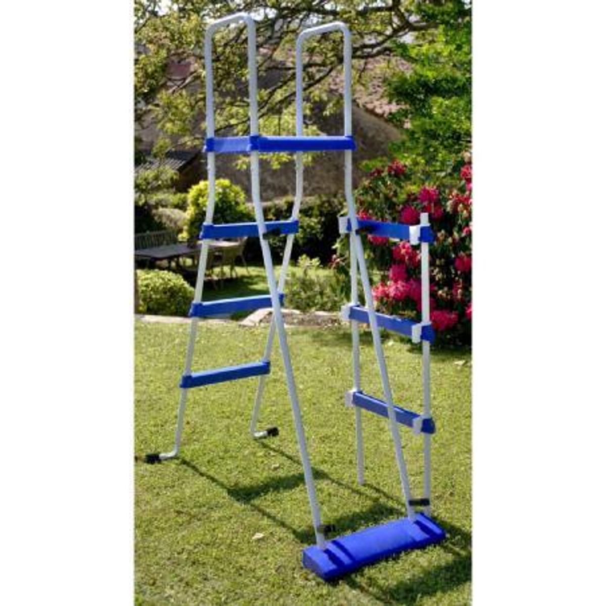 GRE Piscine hors sol acier ovale - Blanche - 9 20 x 5,05 x H 1,32 m - ATLANTIS