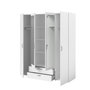 Voir la diapositive 3 : Armoire 4 portes 2 tiroirs 1 miroir L160cm DAISY
