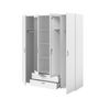 Voir la diapositive 3 : Armoire 4 portes 2 tiroirs 1 miroir L160cm DAISY