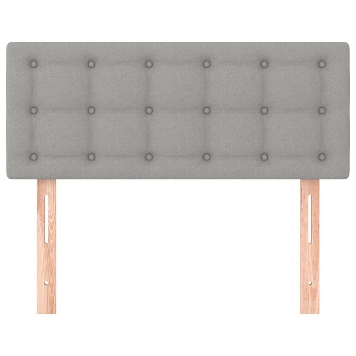 VIDAXL Tete de lit Gris clair 100x5x78/88 cm Tissu