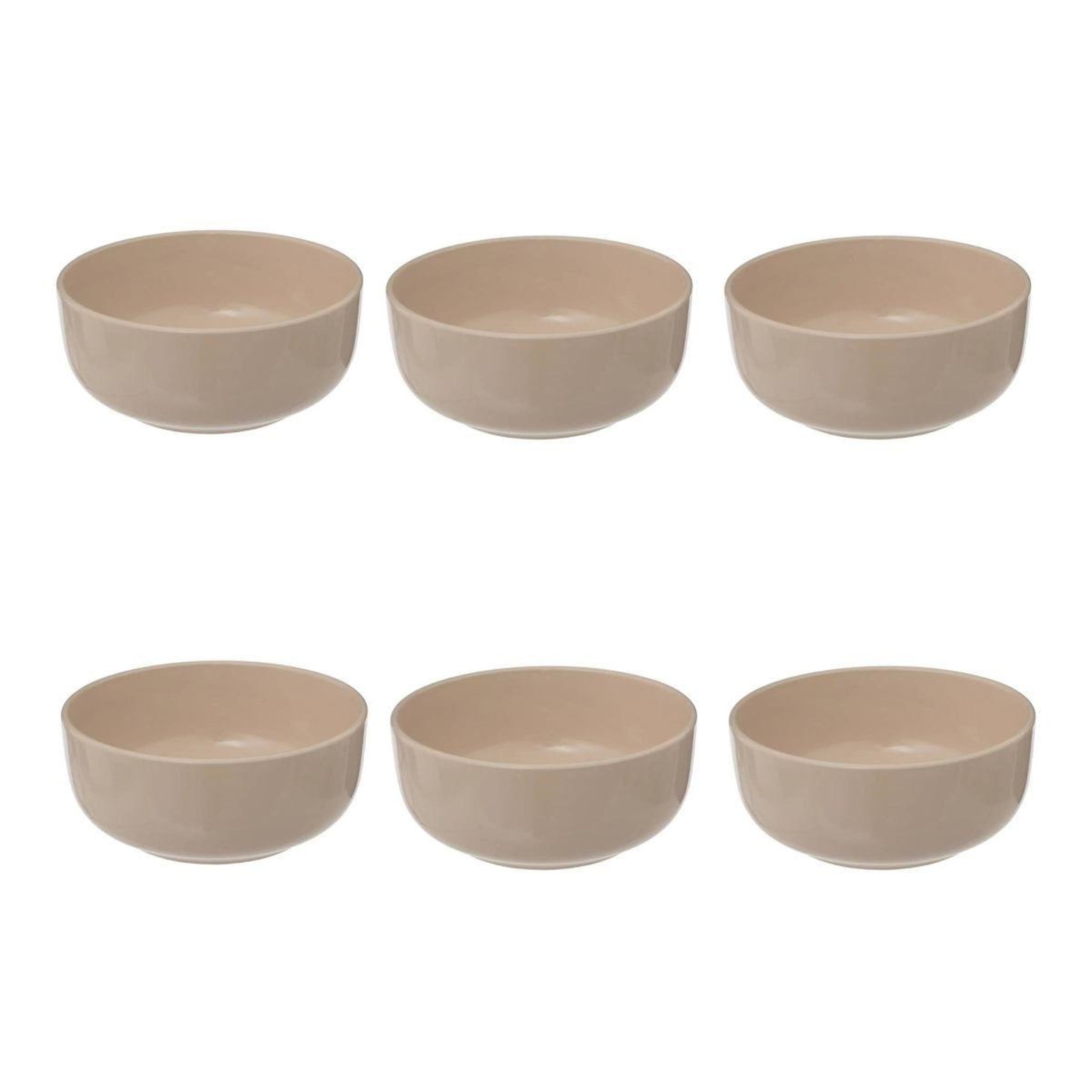 SECRET DE GOURMET Lot de 6 coupelles  marie  15cm nude