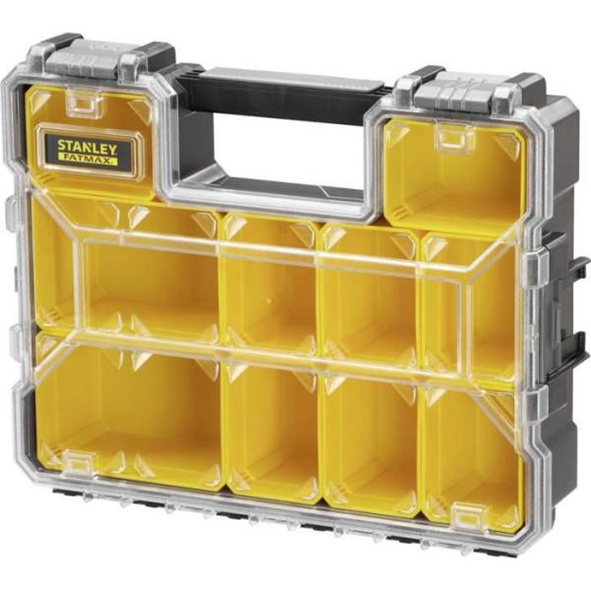 STANLEY FATMAX Stanley fatmax organiseur profondeur 106 mm 1-97-521 - 10 compartiments amovibles - couvercle en polycarbonate incassable