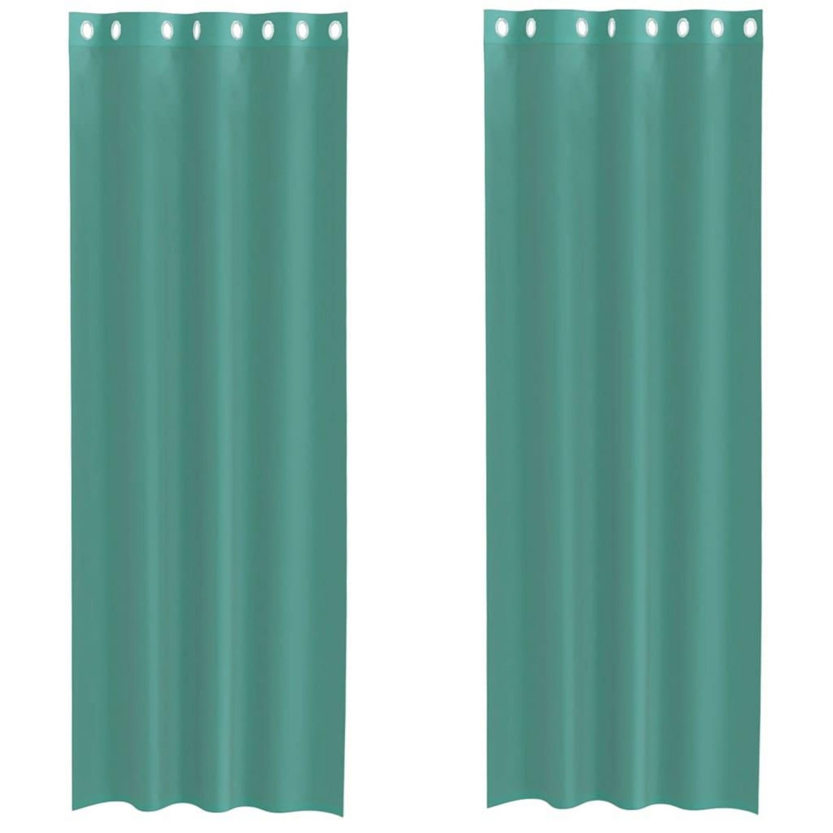 VIDAXL Rideaux en voile avec œillets 2 pcs turquoise