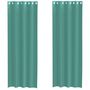 Voir la diapositive 2 : VIDAXL Rideaux en voile avec œillets 2 pcs turquoise